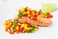 Creole Salmon with Mango Salsa