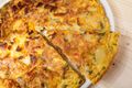 Cheese and Leek Spanish Tortilla