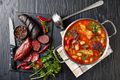 Merguez Sausage and Bean Hotpot
