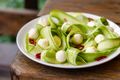 Zucchini, Bean and Mozzarella Salad