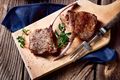 Lamb Steaks with Mint and Capers