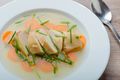 Chicken Breast in Vegetable and Bean Broth