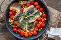 Citrus Chickpeas with Mackerel