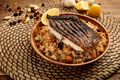 Pilaf-Stuffed Bass Fillets