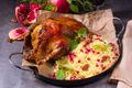 Grilled Quail with Pomegranate, Walnut and Herb Salad