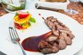 Duck Breast with Cherry and Thyme Jus