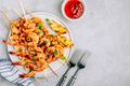 BBQ Prawn Skewers with Lemon Butter