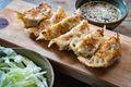 Mushroom and Edamame Gyoza