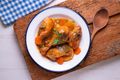 Beer and Mustard Braised Chicken Thighs