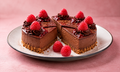 Dark Chocolate and Raspberry Cheesecake