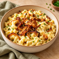 Cheesy Spätzle with Crispy Onions