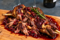 Slow-Roasted Lamb Shoulder with Redcurrant Jus