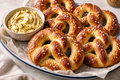 Soft Pretzels with Mustard Butter