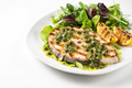 Grilled Swordfish with Charred Lemon and Salsa Verde