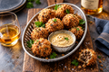 Haggis Bon Bons with Whisky Mustard Sauce