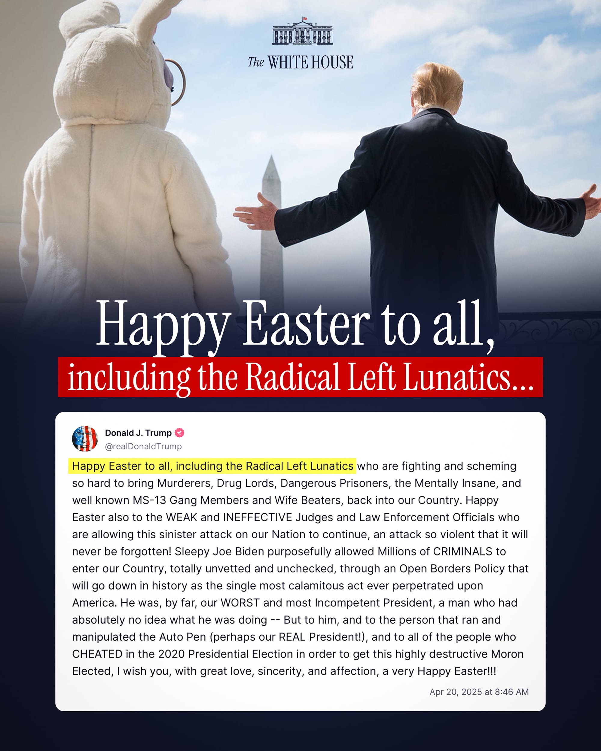 trump easter
