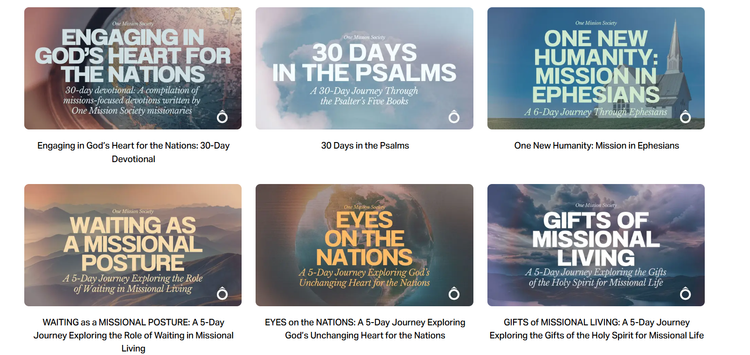 One Mission Society is on YouVersion