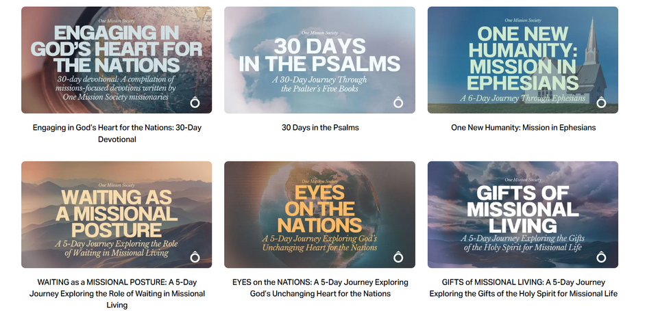 One Mission Society is on YouVersion