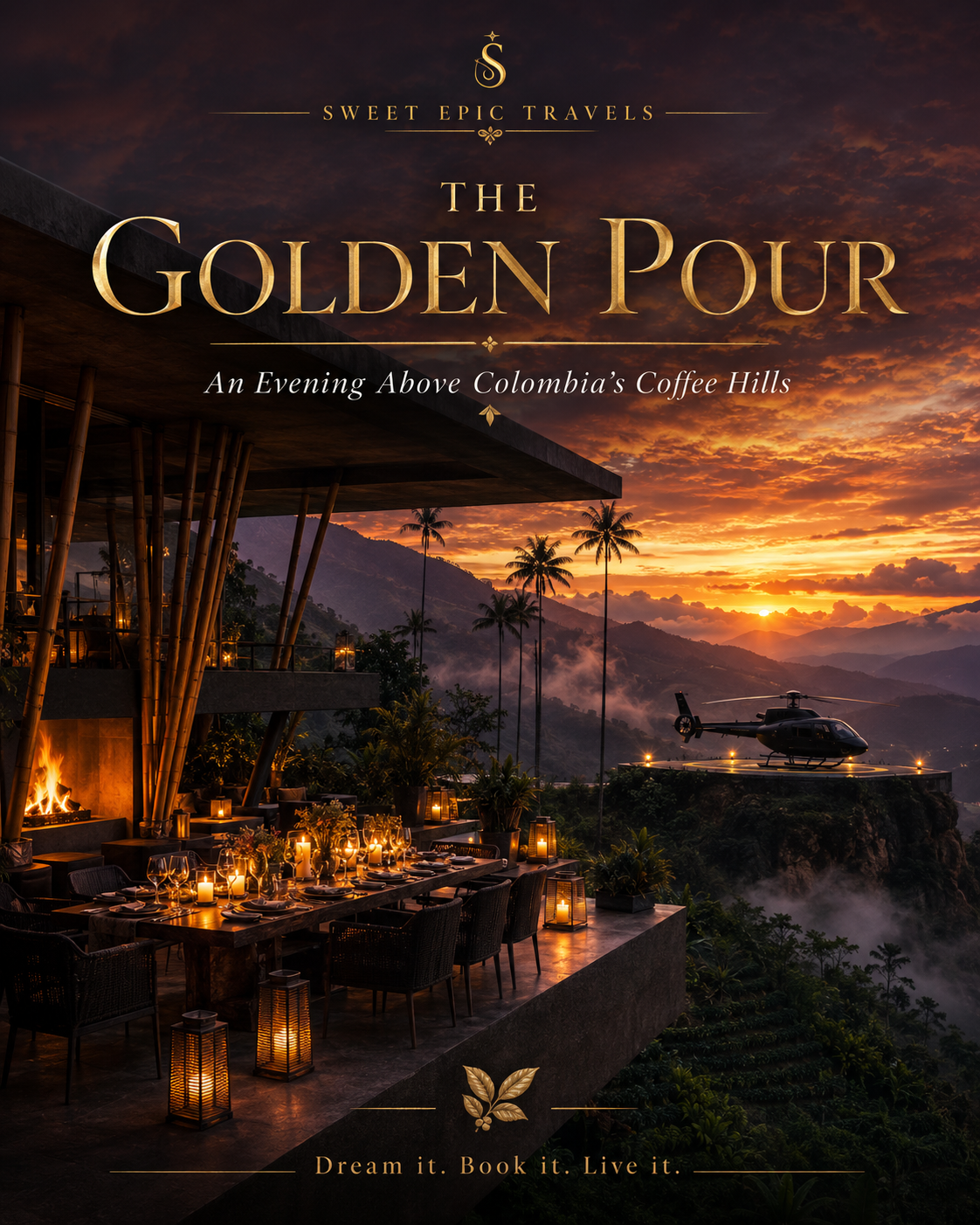 THE DAILY DROP: The Golden Pour (An Evening Above Colombia’s Coffee Hills)