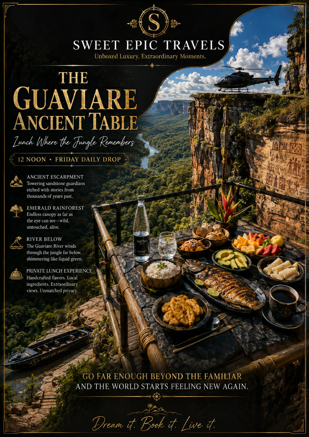 THE DAILY DROP: The Guaviare Ancient Table (Lunch Where the Jungle Remembers)