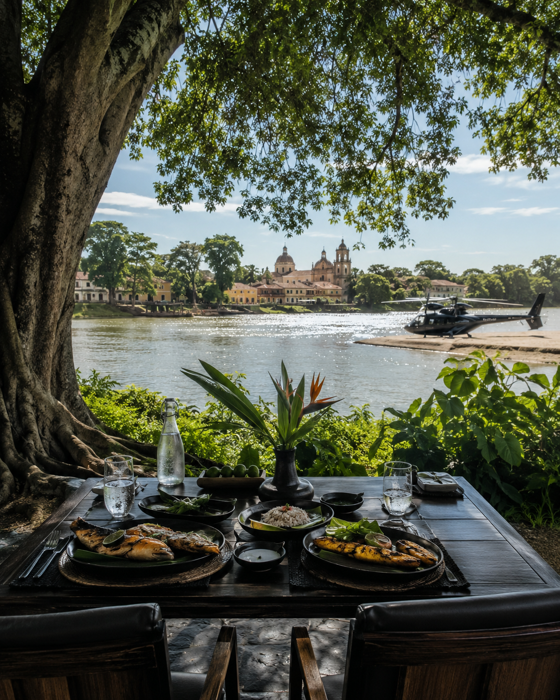 THE DAILY DROP: The Magdalena Table (Lunch Where the River Writes the Story)