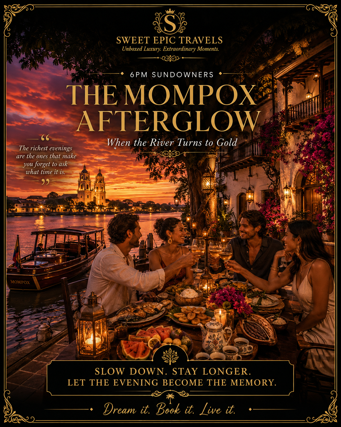 THE DAILY DROP: The Mompox Afterglow (When the River Turns to Gold)
