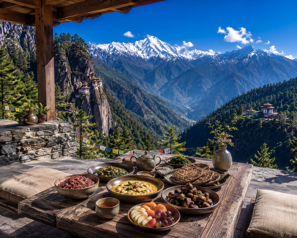 THE DAILY DROP: The Kingdom Above the Clouds (Lunch Where the Himalayas Keep Their Secrets)
