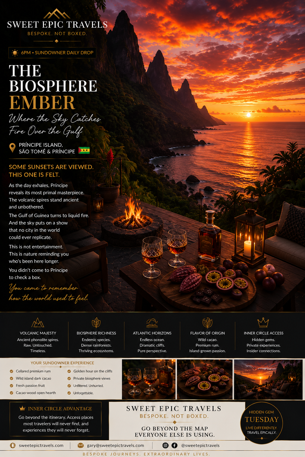 THE DAILY DROP: The Biosphere Ember (Where the Sky Catches Fire Over the Gulf)