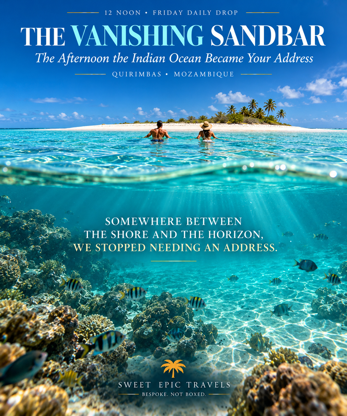 THE DAILY DROP: The Sandbar Sanctuary (Lunch on an Island That Only Exists for Three Hours)