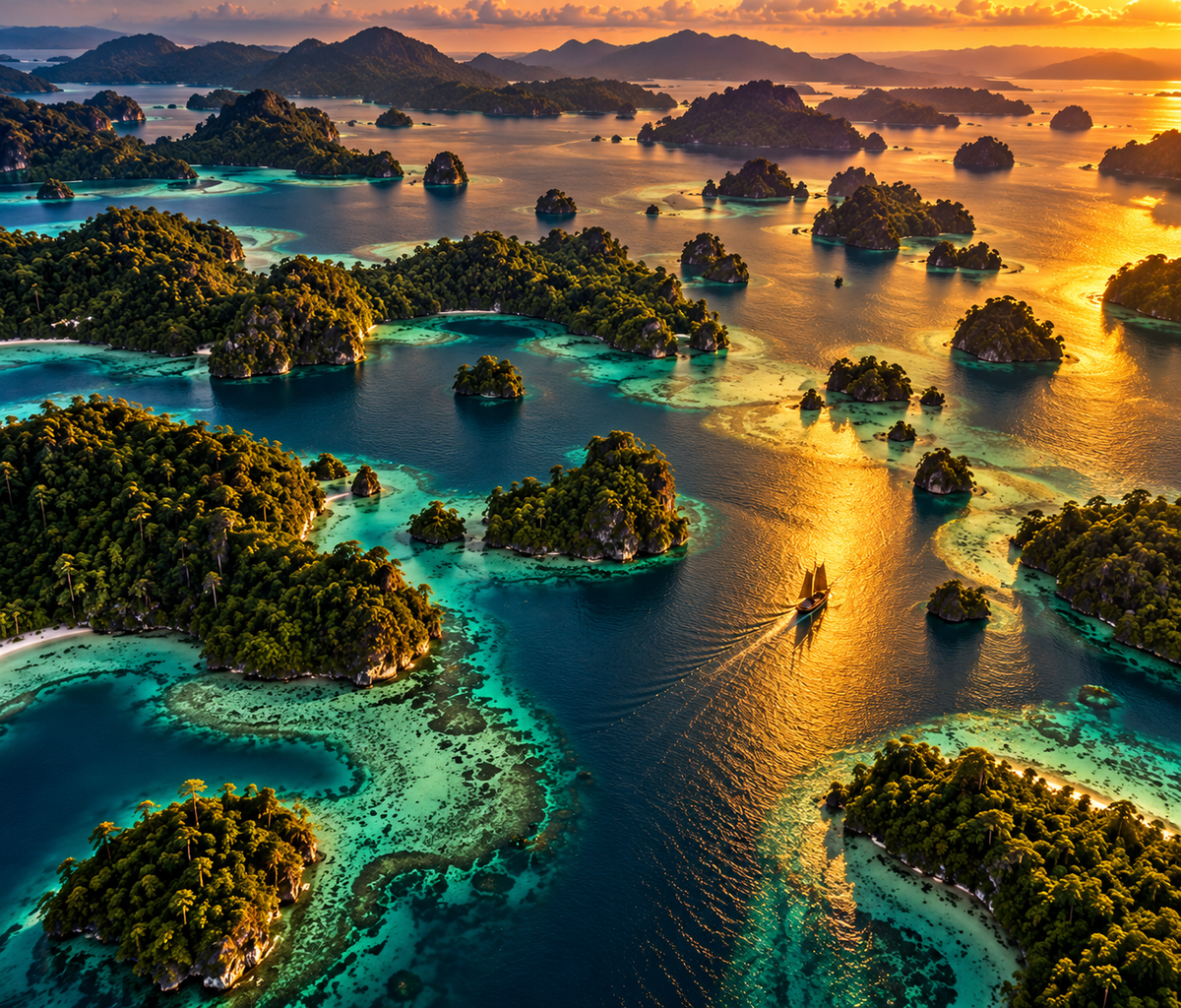 THE DAILY DROP: The Gold Between Islands (The Evening You Stopped Measuring Life in Minutes)