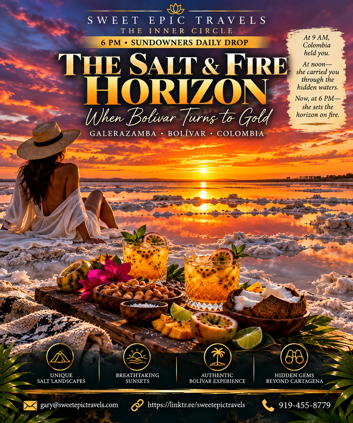 THE DAILY DROP: The Salt & Fire Horizon (When Bolívar Turns to Gold)