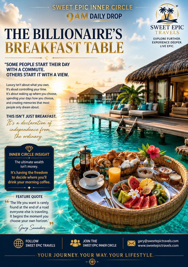 🌴 SWEET EPIC INNER CIRCLE 9AM DAILY DROP 💎 THE BILLIONAIRE'S BREAKFAST TABLE