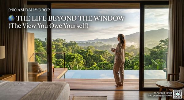9:00 AM DAILY DROP 🌍 THE LIFE BEYOND THE WINDOW (The View You Owe Yourself)