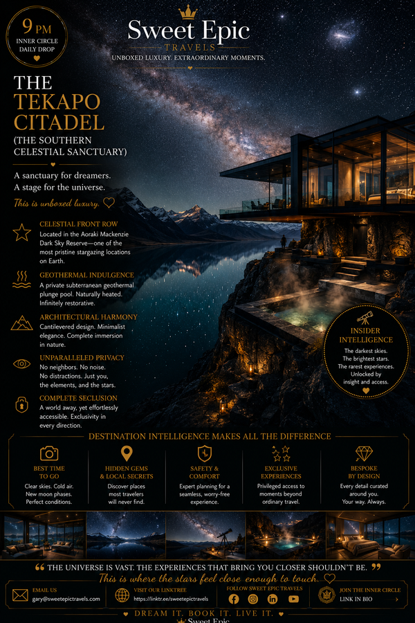 THE DAILY DROP: The Tekapo Citadel (The Southern Celestial Sanctuary)