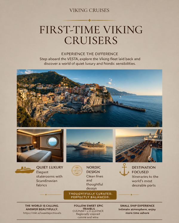 9:00 AM DAILY DROP THE FIRST VIKING VOYAGE CHANGED IT ALL Quiet Luxury. Deep Discovery. A New Standard of Travel.