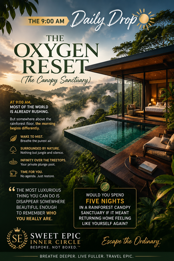 ☀️ THE 9:00 AM DAILY DROP THE OXYGEN RESET (The Canopy Sanctuary)