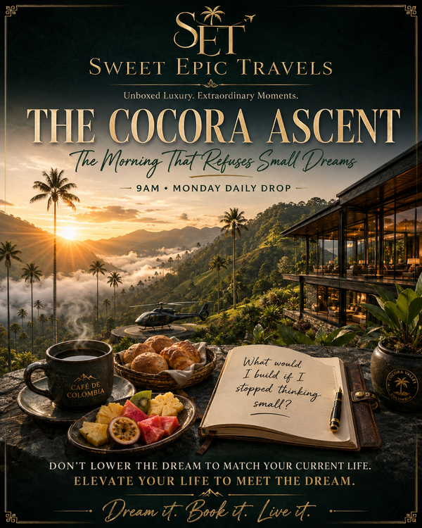 THE DAILY DROP: The Cocora Ascent (The Morning That Refuses Small Dreams)