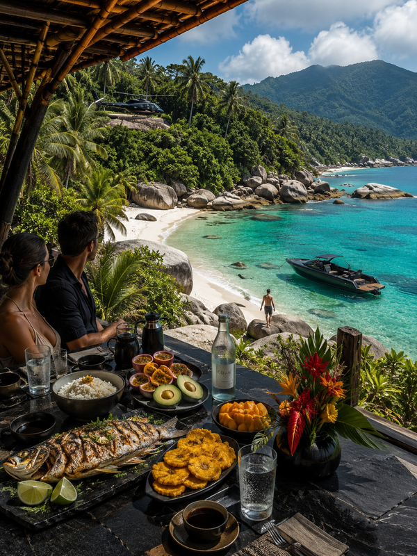 THE DAILY DROP: The Hidden Cove Table (Lunch Beyond the Last Trail — Tayrona, Colombia)