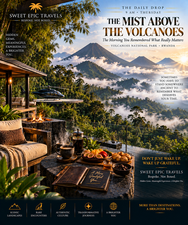 THE DAILY DROP: The Mist Above the Volcanoes (The Morning You Remembered What Really Matters)