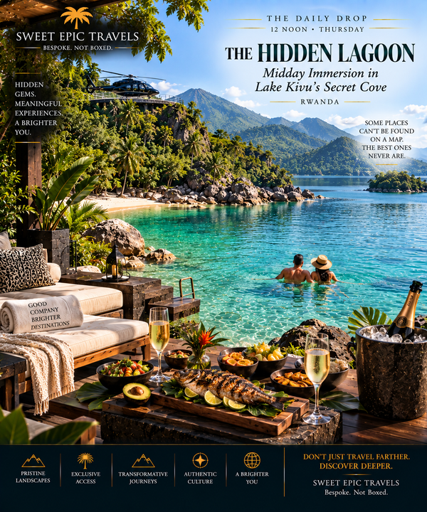 THE DAILY DROP: The Hidden Lagoon (Midday Immersion in Lake Kivu’s Secret Cove)