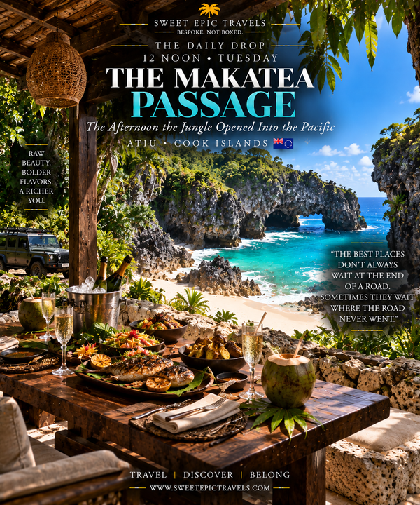 THE DAILY DROP: The Afternoon the Jungle Opened Into the Pacific (Immersion on Atiu’s Secret Makatea Coast)