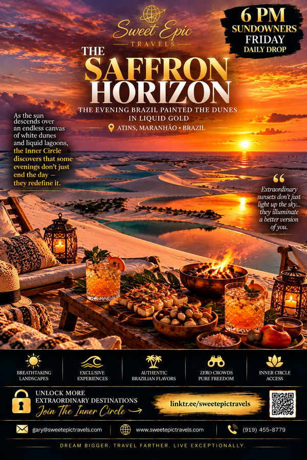 THE DAILY DROP: The Dune of Molten Silk (When the White Desert Caught the Setting Sun)