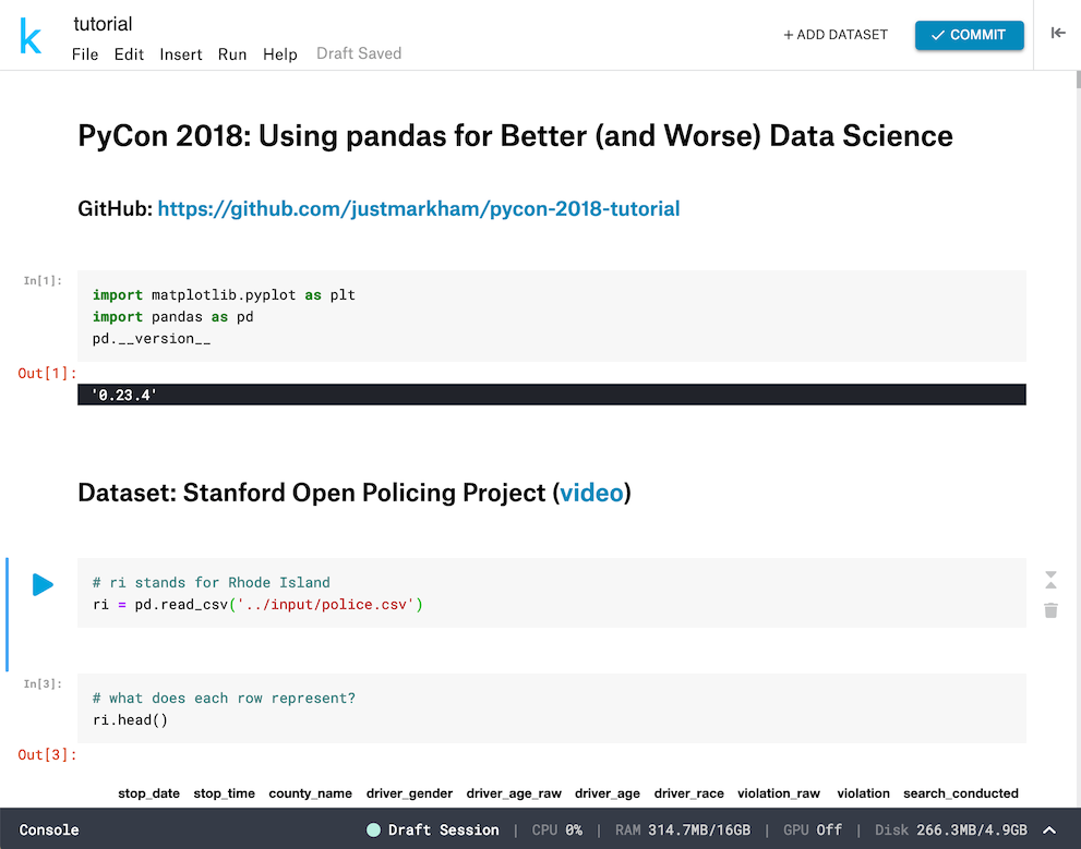 Kaggle Kernels