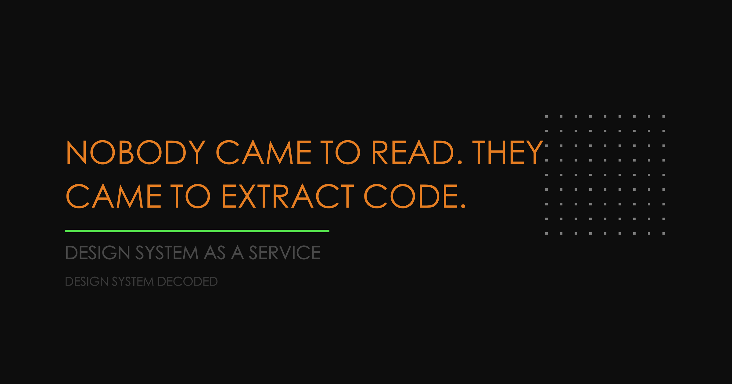 The Documentation Nobody Reads