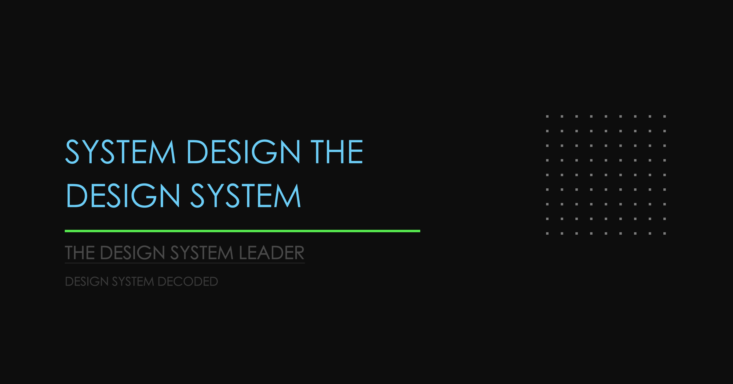 The Design System Leader