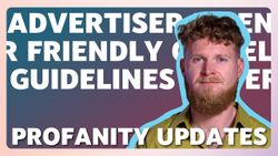Miniature avec une personne au premier plan, ainsi que le texte "PROFANITY UPDATE"