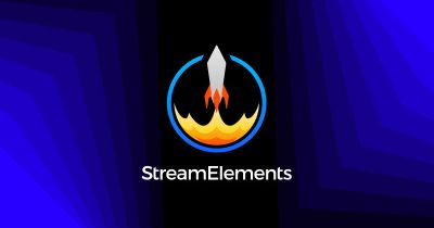 Logo streamelements (une fusée dont la traîne s'affiche dans un cercle)