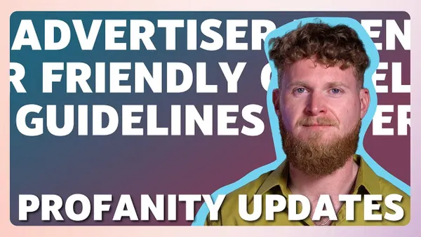 Miniature avec une personne au premier plan, ainsi que le texte "PROFANITY UPDATE"