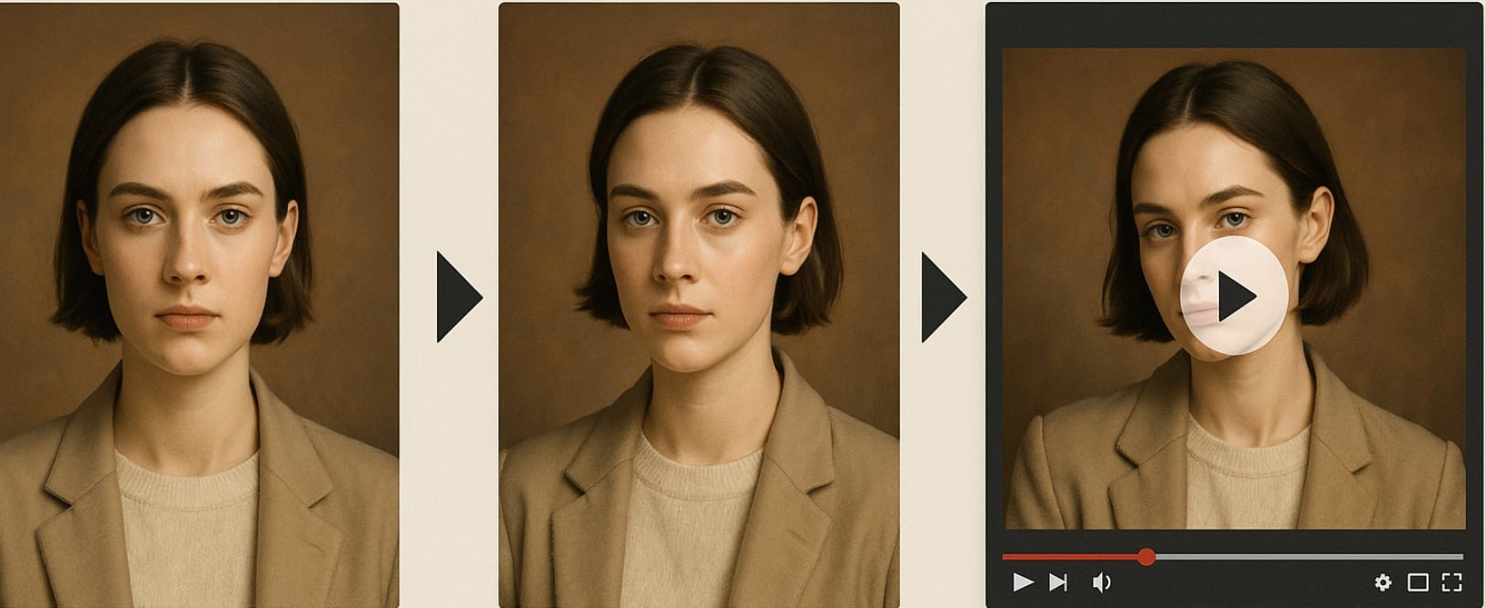 Turn two images into a video