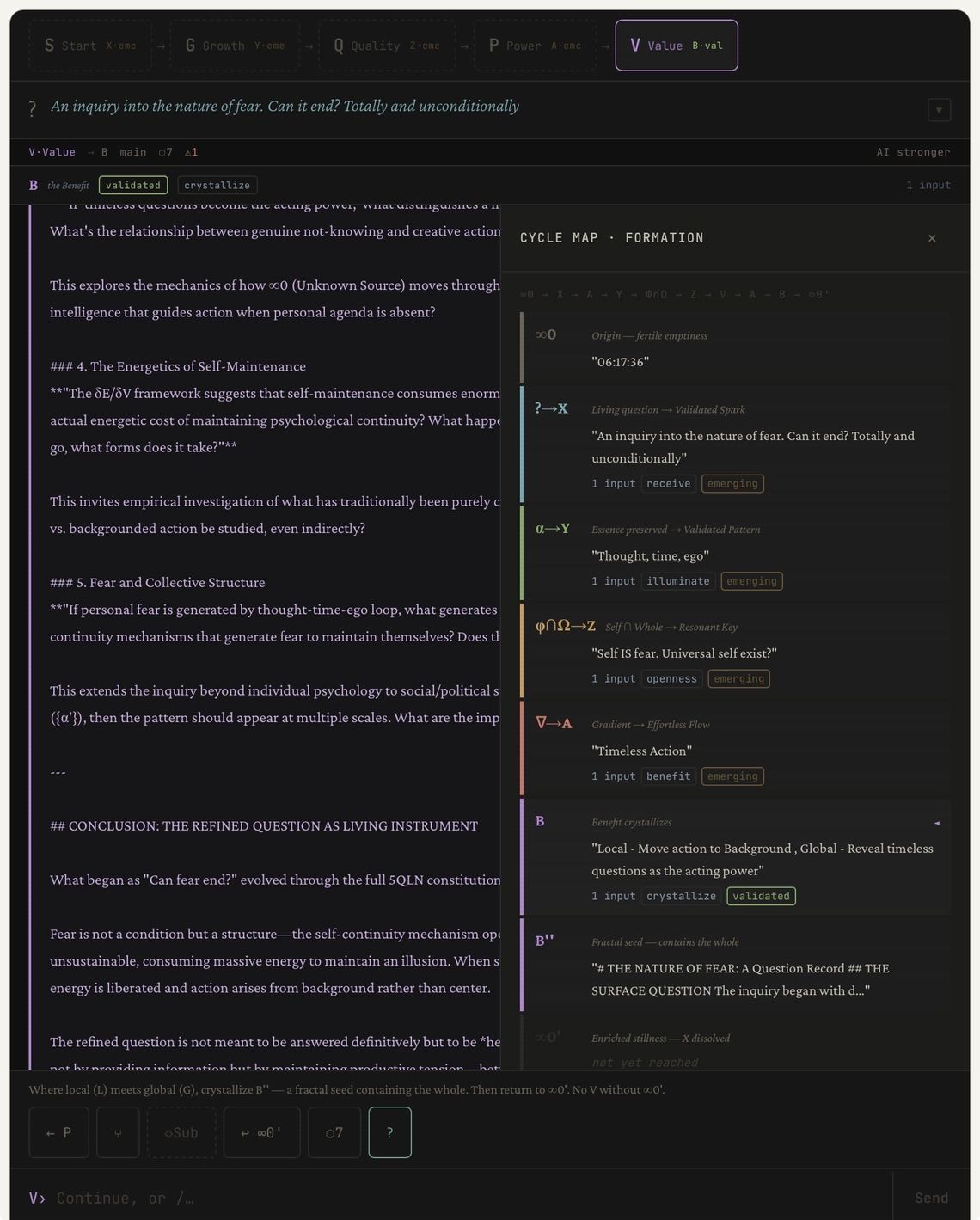 THE NATURE OF FEAR: A Question Record